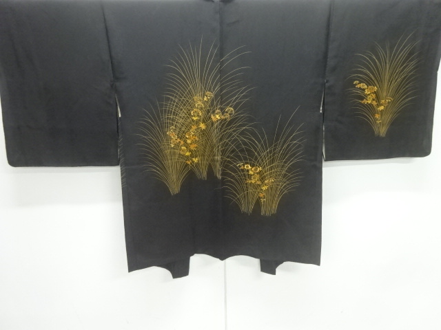 JAPANESE HAORI / EMBROIDERY / FLORAL PLANTS